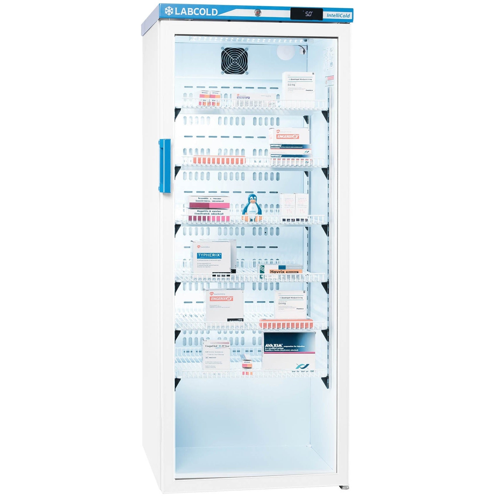 Labcold Glass Door RLDG1019 Free Standing Pharmacy & Vaccine Refrigerator - 340 Litre - Labcold