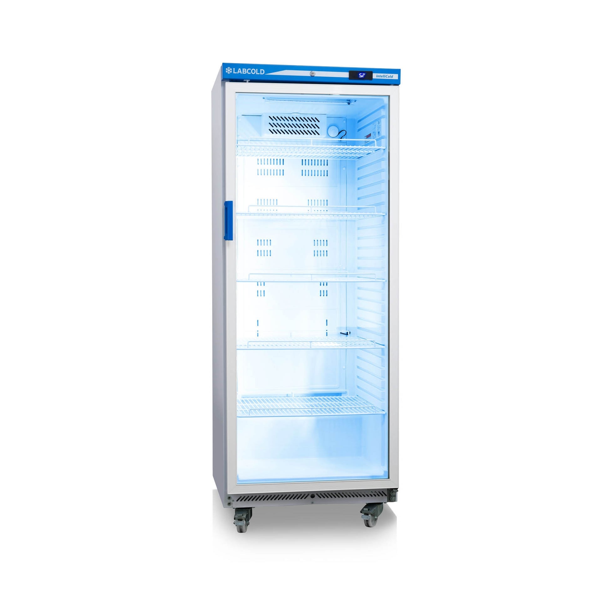 Free Standing Labcold RLDG1819 IntelliCold Pharmacy Fridge - 543L - Glass Door - Labcold