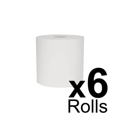 White Emb Roll Towel 1 ply - 200m - Case of 6 - Northwood