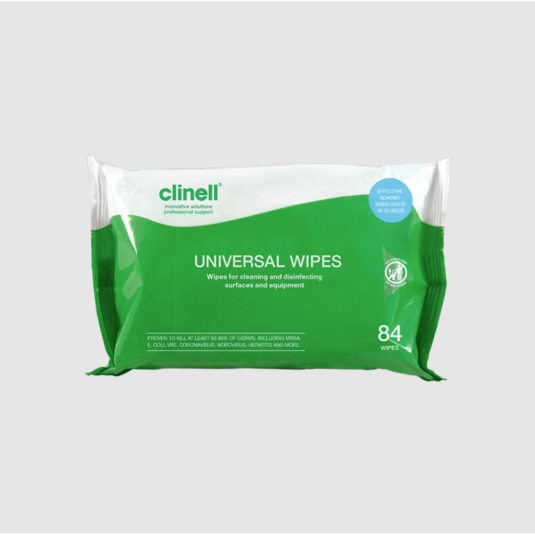 Clinell Universal Wipes - 1x Pack of 84 Wipes - Clinell