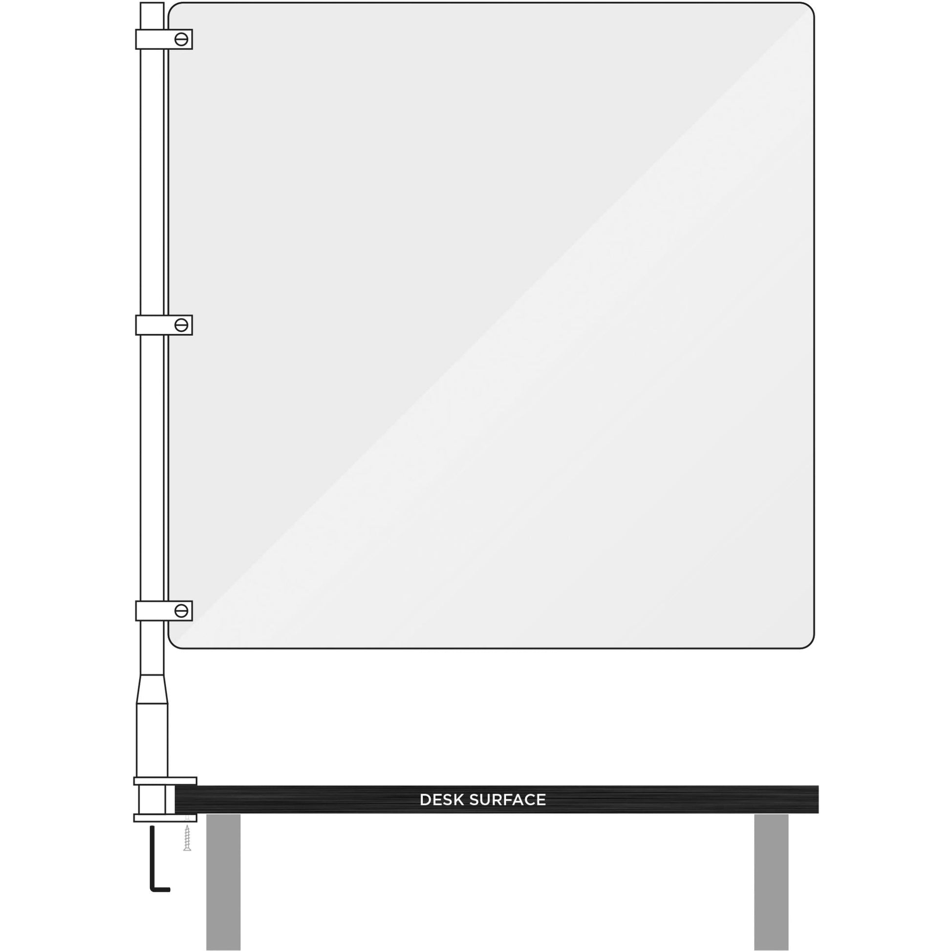 Desk Protection Screen - Pod Screens