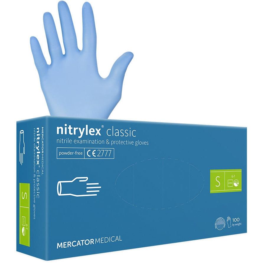 Nitrile Gloves Medical Grade Cat III PPE - Box Of 100 - 