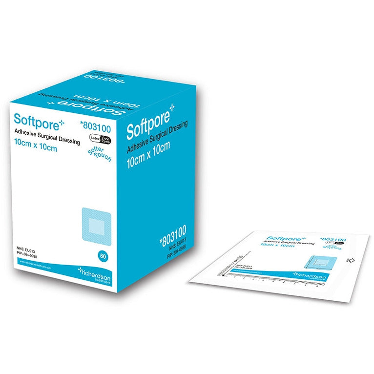 Softpore Adhesive Dressing 10 x 25cm - Case of 16 x 30 - Richardson Healthcare