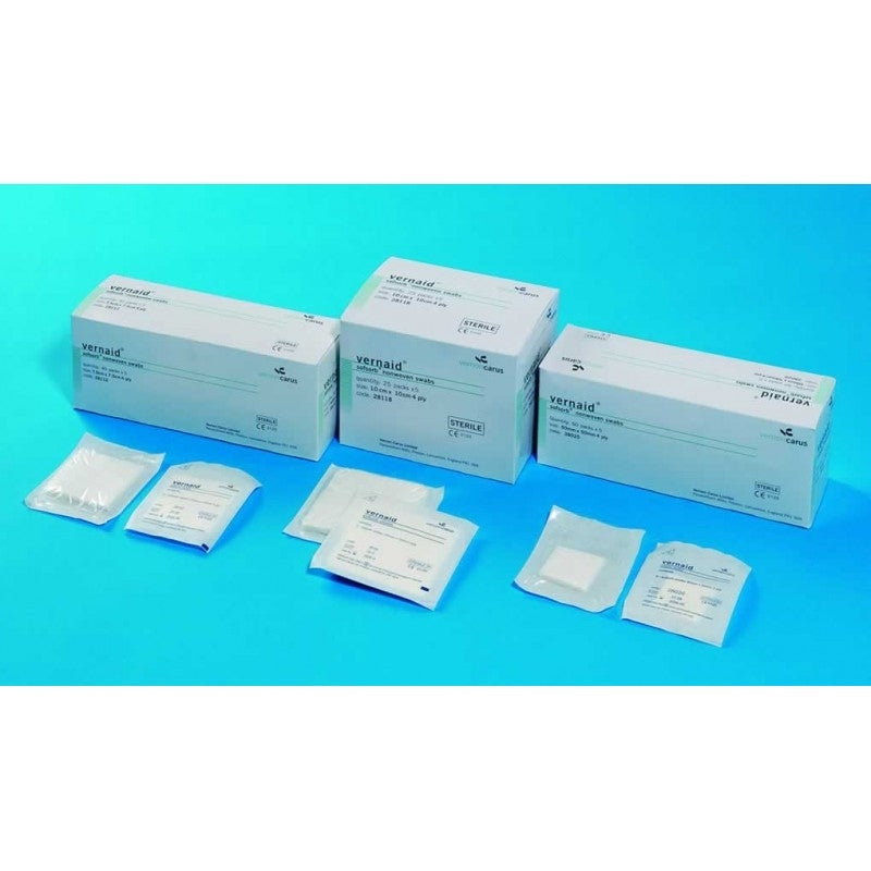 Softsorb Non-Woven 4 Ply Swabs 1 X 25pkts 10cm x 10cm – Medisave UK