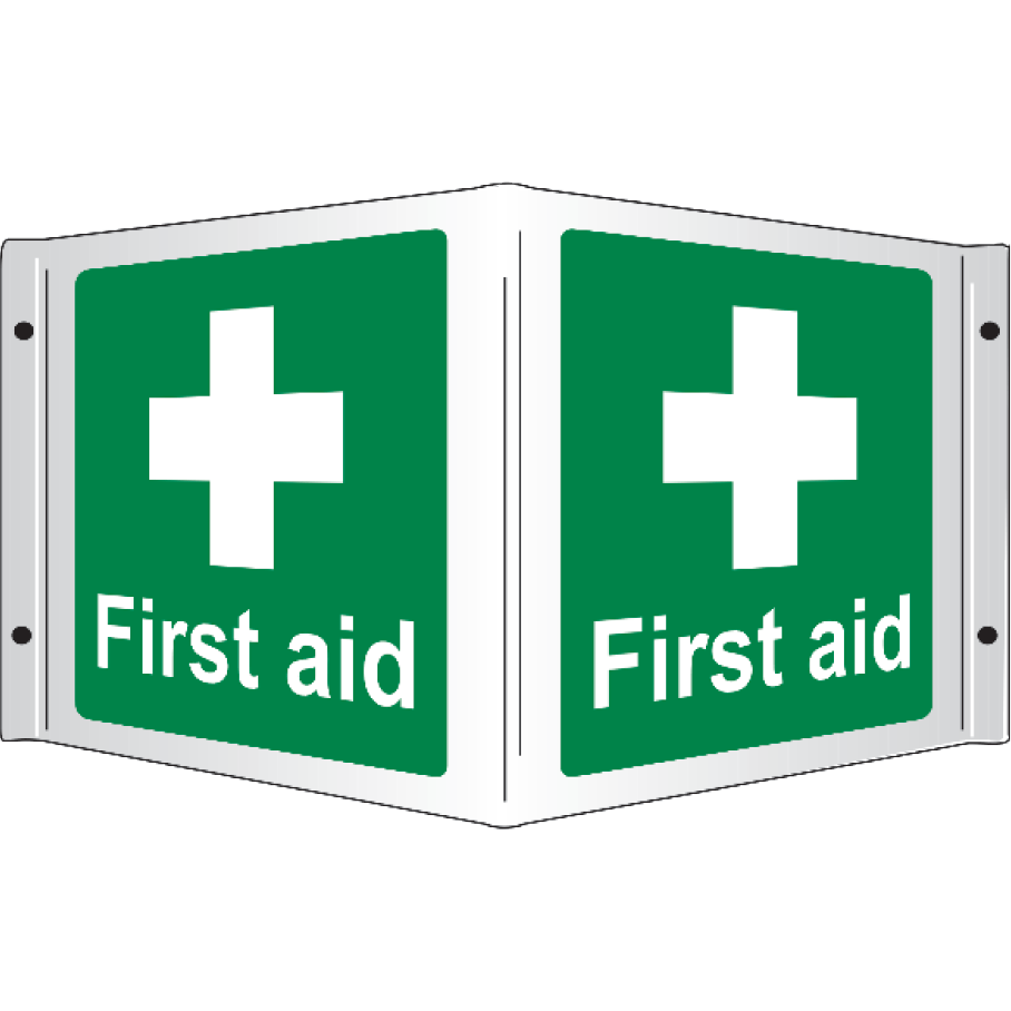 First Aid 3D Projecting Sign, 35x20cm - Safety First Aid