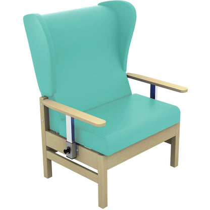 Sunflower Atlas Bariatric Patient Chair with Wings and Drop Arms - Vinyl Upholstery - 