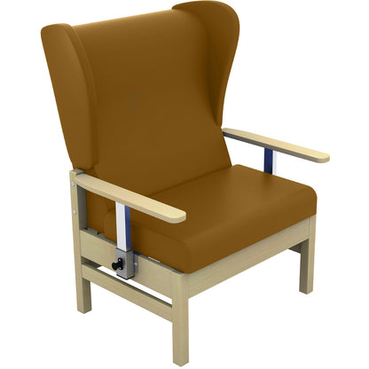 Sunflower Atlas Bariatric Patient Chair with Wings and Drop Arms - Vinyl Upholstery - 