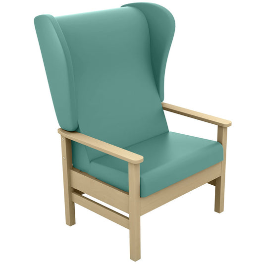 Sunflower Atlas Bariatric High-Back Patient Chair with Wings - Vinyl Upholstery