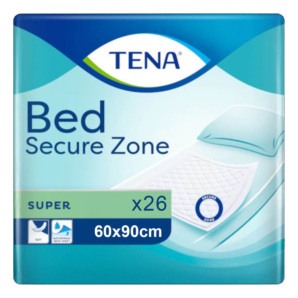 Tena Bed Super 60 x 90cm 114g - 26 Pack - Tena