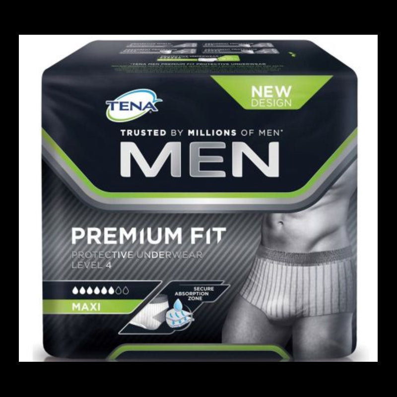 Tena Men Premium Fit Underwear - Large - Pack of 8 - Tena