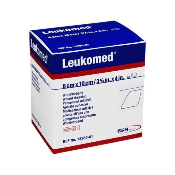 Leukomed Dressing 8cm x 10cm (pad size 4cm x 6cm) Pack of 50 - BSN