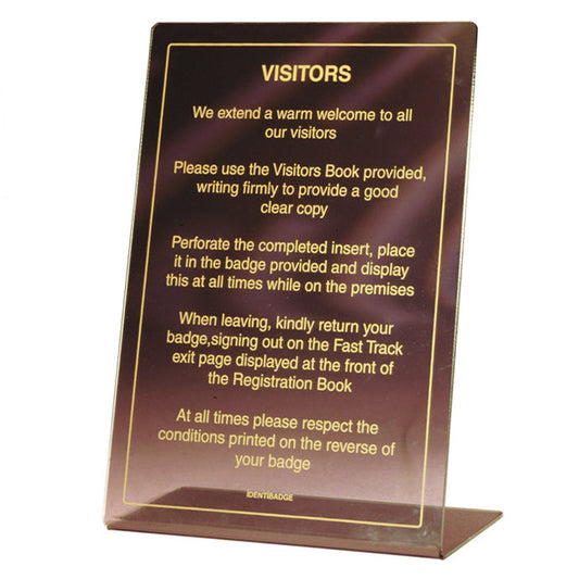 Reception Welcome Sign - Identibadge