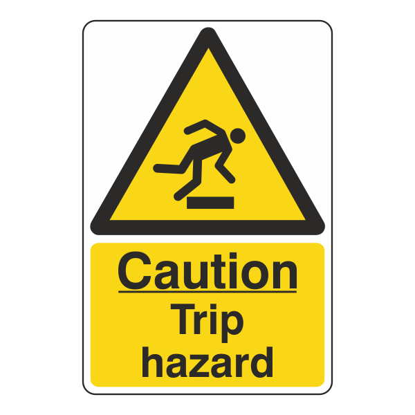 Caution Trip Hazard Sign - Medisigns