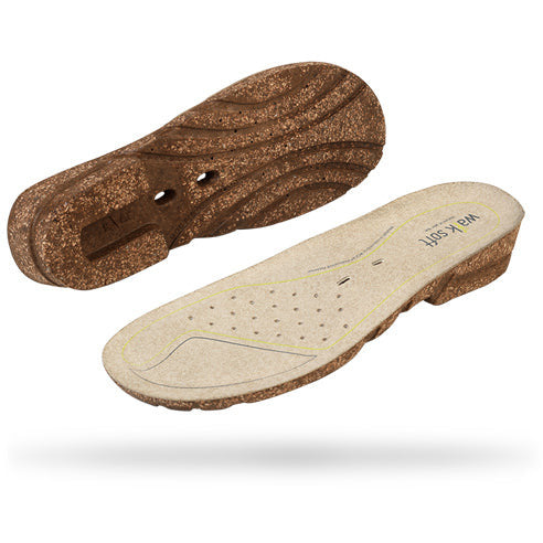 Wock Walksoft Cork Insoles for Clog Shoes - 