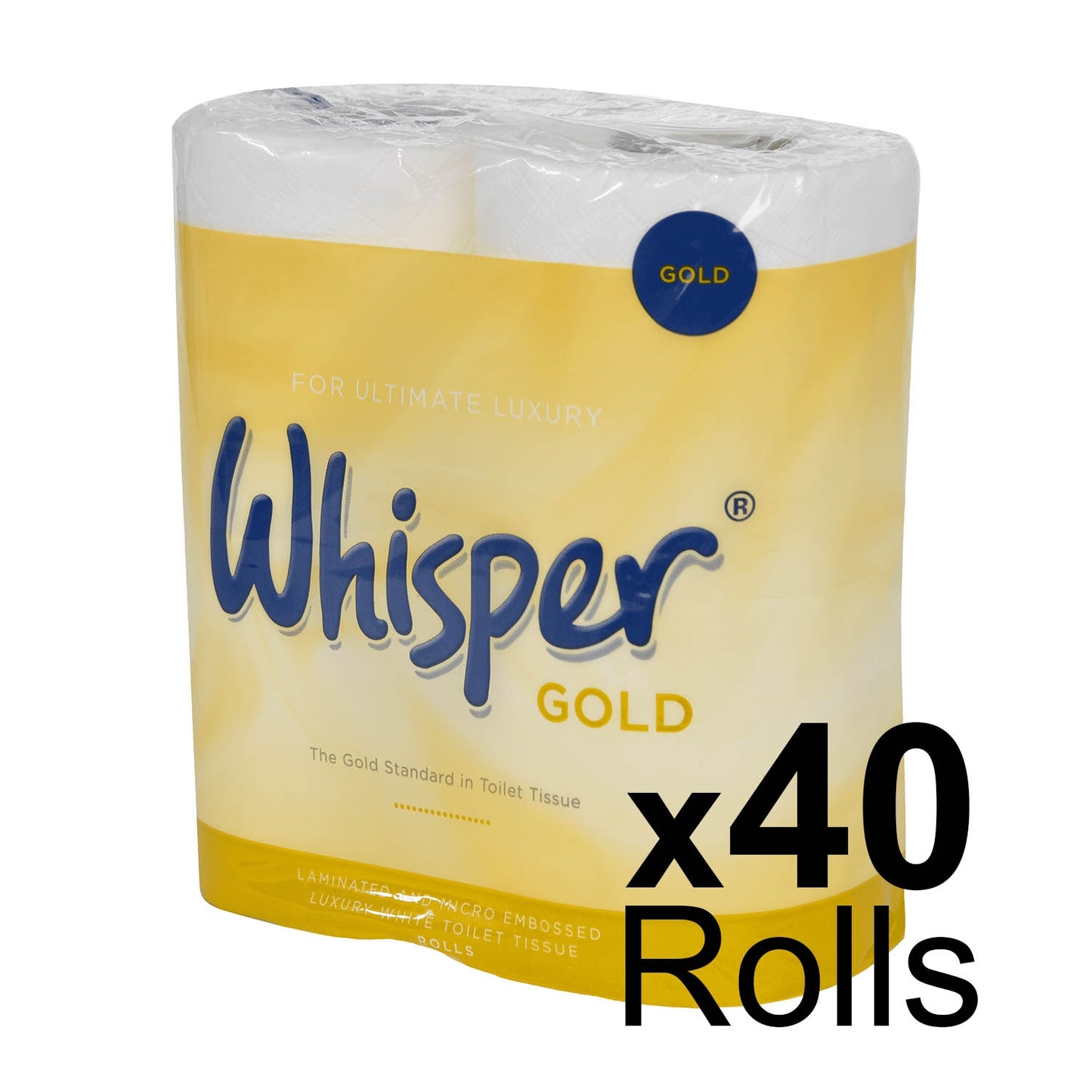 Whisper 3 Ply Toilet Roll x 40 Rolls - Northwood