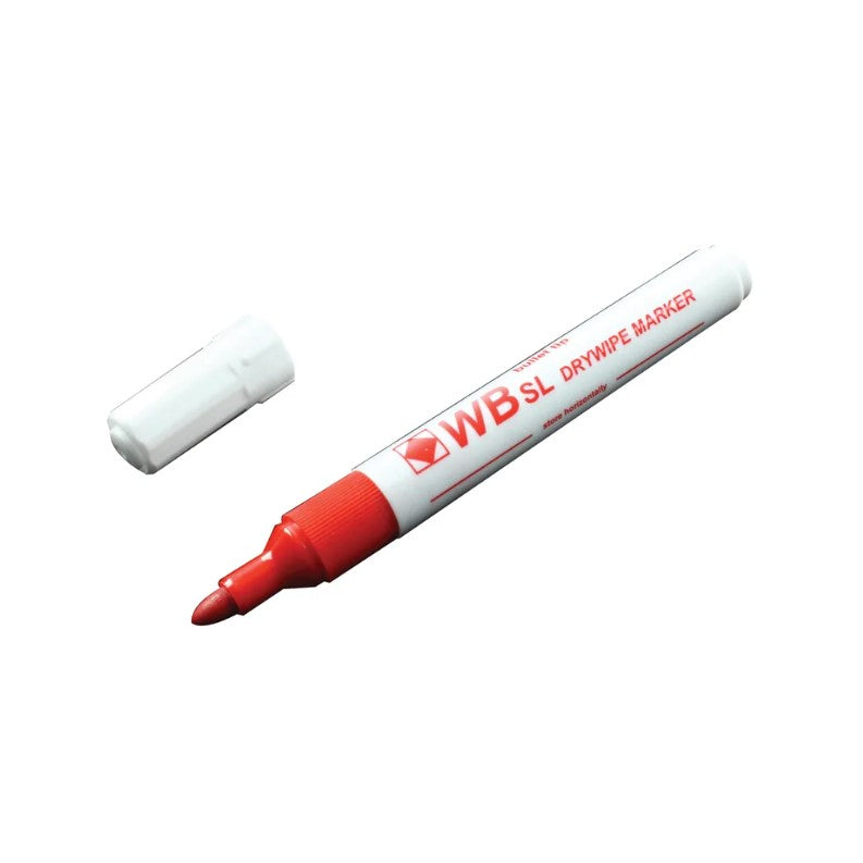 Red Whiteboard Marker Pens Bullet Tip (Pack of 10) - Vow