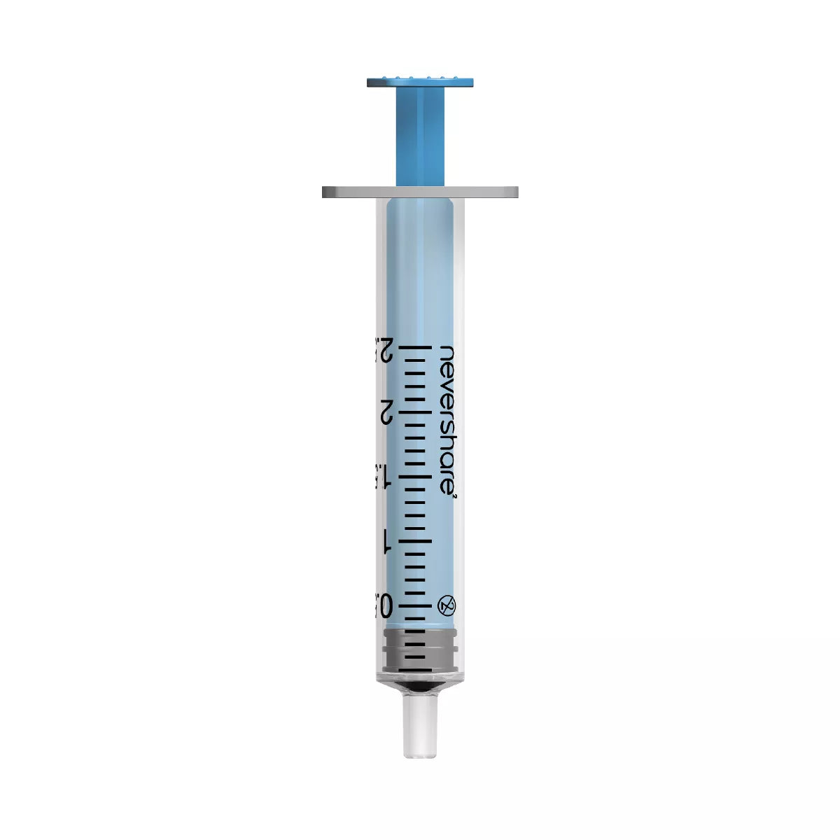 2ml Nevershare Syringe: Blue (Luer Slip) X 100 - Exchange Supplies