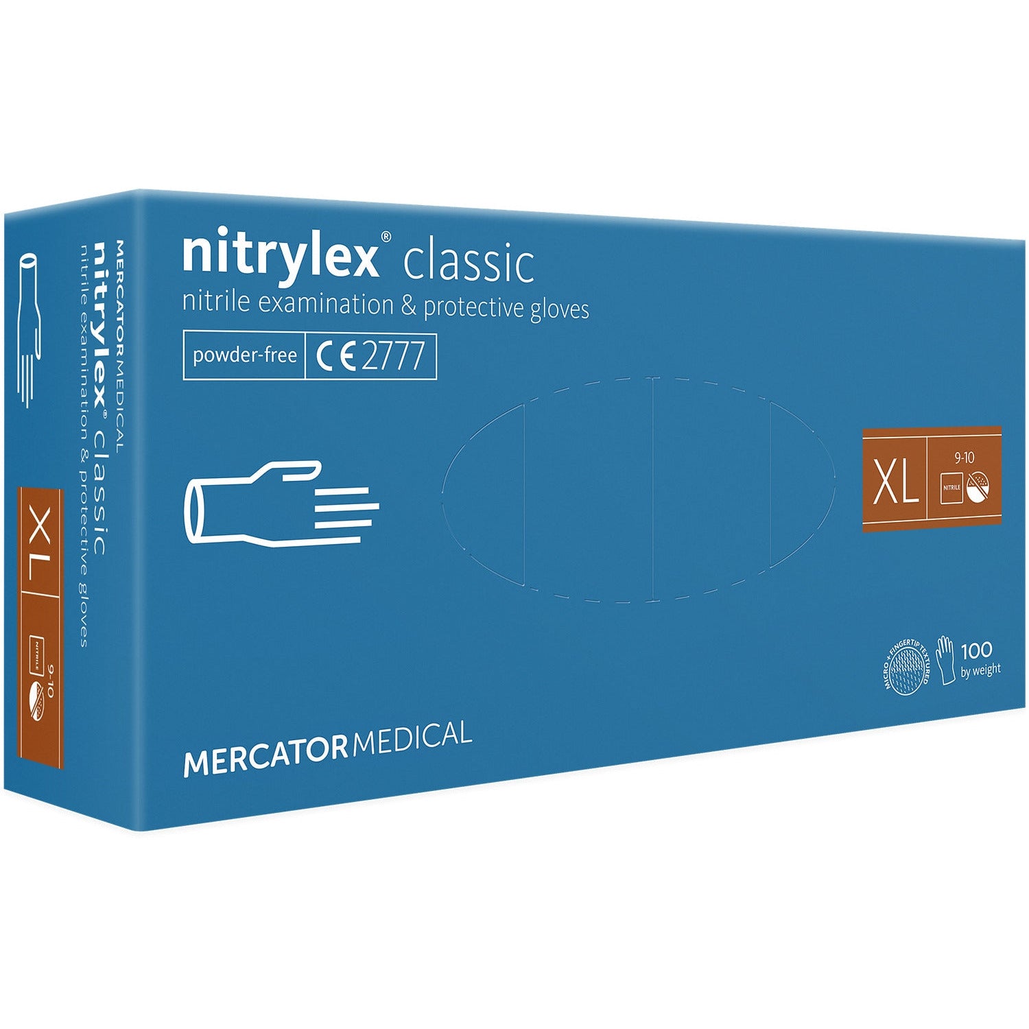 Nitrile Gloves Medical Grade Cat III PPE - Box Of 100 - 